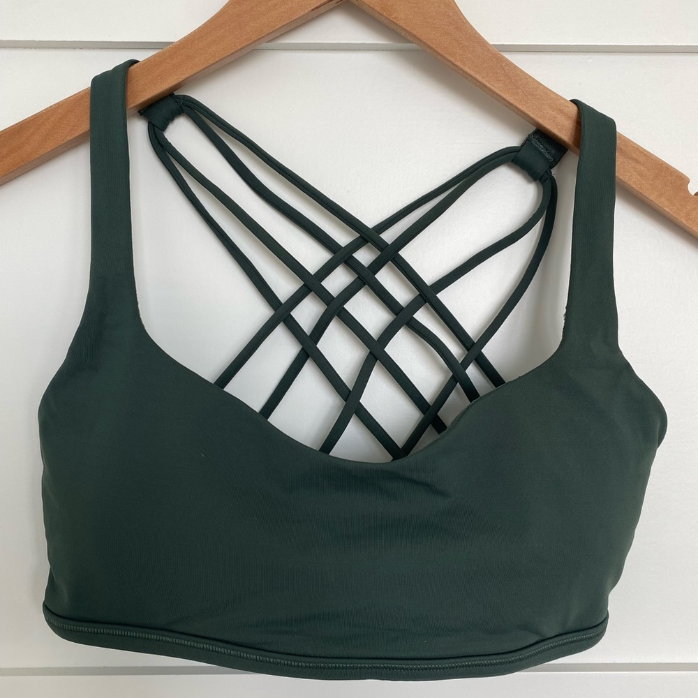 Lululemon Free To Be Bra, Green, Size 8